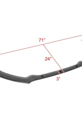 Spec-D Glossy Black Polypropylene Front Bumper Lip Kit Nissan Altima 2019-2020                                     - LPF-ALT194GB-AK - Image 2