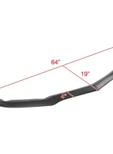Spec-D Matte Black Polypropylene Front Bumper Lip Kit Cadillac ATS 2015-2018                                     - LPF-ATS15BK-AK - Image 2