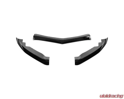 Spec-D Glossy Black Polypropylene 3PC Front Bumper Lip Set Cadillac ATS 2015-2018 - LPF-ATS15GB-AK