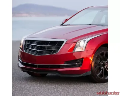 Spec-D Glossy Black Polypropylene 3PC Front Bumper Lip Set Cadillac ATS 2015-2018 - LPF-ATS15GB-AK