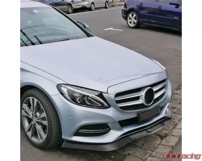 Spec-D Matte Black Polypropylene  Front Bumper Lip Splitter Kit Mercedes Benz W204 2012-2014 - LPF-BW20412BK-PQ