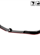 Spec-D Glossy Black | Red Trim Polypropylene Front Bumper Lip Splitter Kit Mercedes Benz W204 2012-2014                                     - LPF-BW20412GB-RD-PQ - Image 10