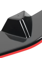 Spec-D Glossy Black | Red Trim Polypropylene Front Bumper Lip Splitter Kit Mercedes Benz W204 2012-2014                                     - LPF-BW20412GB-RD-PQ - Image 3
