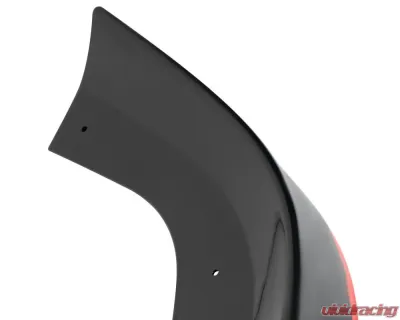 Spec-D Glossy Black | Red Trim Polypropylene Front Bumper Lip Splitter Kit Mercedes Benz W204 2012-2014 - LPF-BW20412GB-RD-PQ