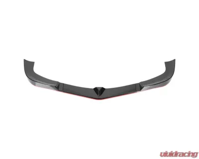 Spec-D Glossy Black | Red Trim Polypropylene Front Bumper Lip Splitter Kit Mercedes Benz W204 2012-2014 - LPF-BW20412GB-RD-PQ