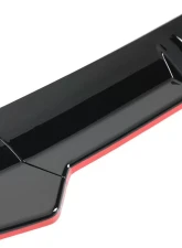 Spec-D Glossy Black | Red Trim Polypropylene Front Bumper Lip Splitter Kit Mercedes Benz W205 2019-2021                                     - LPF-BW20519GB-RD-PQ - Image 3