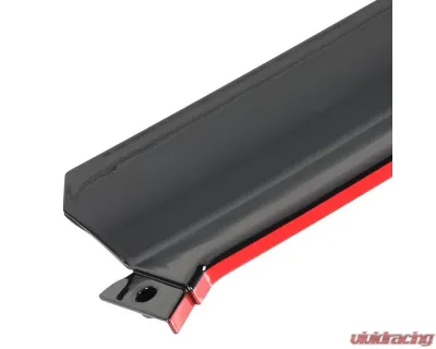 Spec-D Glossy Black | Red Trim Polypropylene Front Bumper Lip Splitter Kit Mercedes Benz W205 2019-2021 - LPF-BW20519GB-RD-PQ