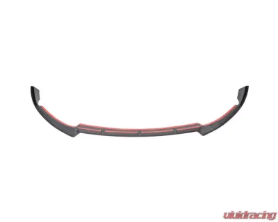 Spec-D Glossy Black | Red Trim Polypropylene Front Bumper Lip Splitter Kit Mercedes Benz W205 2019-2021 - LPF-BW20519GB-RD-PQ