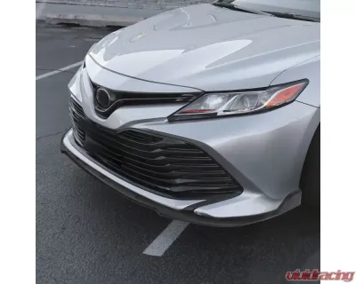 Spec-D Matte Black ABS Polypropylene Front Bumper Lip Kit Toyota Camry 2018-2020 - LPF-CAM18BK-AK
