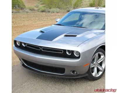 Spec-D Matte Black Polypropylene Front Bumper Lip Splitter Kit Dodge Challenger 2015-2021 - LPF-CHA15SXTBK-PQ