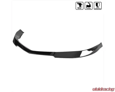 Spec-D Glossy Black Polypropylene Front Bumper Lip Splitter Kit Chevrolet Camaro 2010-2013 - LPF-CMR10V6GB-PQ