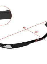 Spec-D Glossy Black Polypropylene Front Bumper Lip Splitter Kit Chevrolet Camaro 2010-2013                                     - LPF-CMR10V6GB-PQ - Image 2