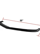 Spec-D Black Polypropylene  ZL1 Style Front Bumper Lip Chevrolet Camaro 2010-2013                                     - LPF-CMR10Z-PP-LY - Image 2