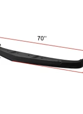 Spec-D Black Polypropylene A Style Bumper Lip Chevrolet Camaro 2014-2015                                     - LPF-CMR14A-PP-LY - Image 2