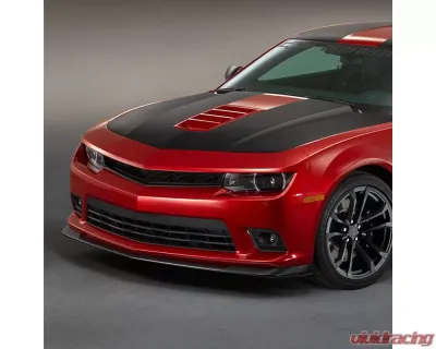 Spec-D Black Polypropylene A Style Bumper Lip Chevrolet Camaro 2014-2015 - LPF-CMR14A-PP-LY
