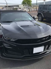 Spec-D Matte Black Polypropylene Front Bumper Lip Kit Chevrolet Camaro 2016-2018                                     - LPF-CMR16BK-AK - Image 8