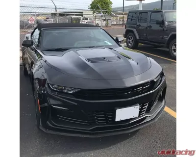 Spec-D Matte Black Polypropylene Front Bumper Lip Kit Chevrolet Camaro 2016-2018 - LPF-CMR16BK-AK