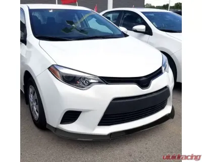 Spec-D Glossy Black Polypropylene Front Bumper Lip Splitter Kit Toyota Corolla 2014-2016 - LPF-COR14GB-PQ