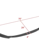 Spec-D Matte Black Polypropylene Front Bumper Lip Kit Toyota Corolla 2019-2020                                     - LPF-COR19BK-AK - Image 2