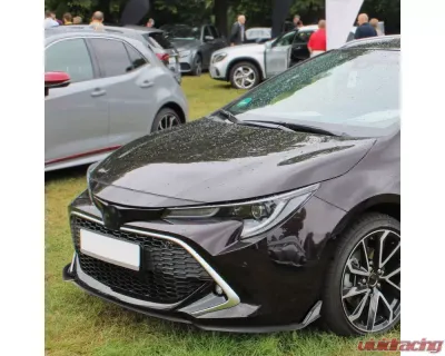 Spec-D Matte Black Polypropylene Front Bumper Lip Kit Toyota Corolla 2019-2020 - LPF-COR19BK-AK