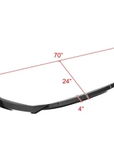 Spec-D Glossy Black Polypropylene Front Bumper Lip Kit Toyota Corolla 2019-2020                                     - LPF-COR19GB-AK - Image 2