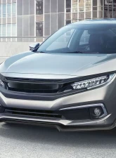 Spec-D Matte Black Polypropylene Front Bumper Lip Kit Honda Civic 2016-2018                                     - LPF-CV16BK-AK - Image 10