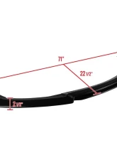 Spec-D Black Polypropylene Front Bumper Lip Honda Civic 2016-2018                                     - LPF-CV16DD-BN - Image 2