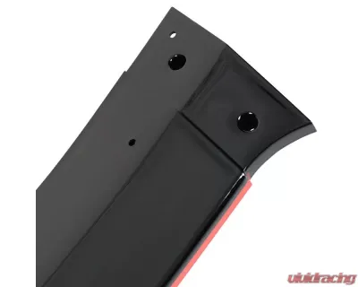 Spec-D Glossy Black | Red Trim Polypropylene Front Bumper Lip Splitter Kit Honda Civic 2016-2018 - LPF-CV16GB-RD-PQ