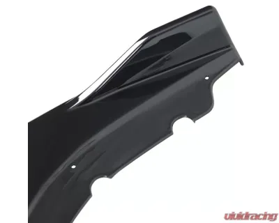 Spec-D Glossy Black | Red Trim Polypropylene Front Bumper Lip Splitter Kit Honda Civic 2016-2018 - LPF-CV16GB-RD-PQ
