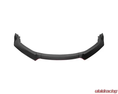 Spec-D Glossy Black | Red Trim Polypropylene Front Bumper Lip Splitter Kit Honda Civic 2016-2018 - LPF-CV16GB-RD-PQ