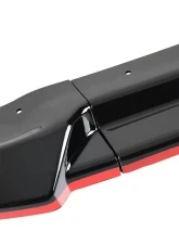 Spec-D Glossy Black | Red Trim Polypropylene Front Bumper Lip Kit Honda Civic 2017-2021                                     - LPF-CV175GB-RD-PQ - Image 3