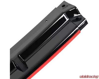 Spec-D Glossy Black | Red Trim Polypropylene Front Bumper Lip Kit Honda Civic 2017-2021 - LPF-CV175GB-RD-PQ