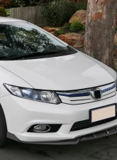 Spec-D Matte Black Polypropylene Front Bumper Lip Kit Honda Civic 2019-2021                                     - LPF-CV19BK-AK - Image 10