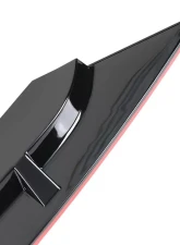Spec-D Glossy Black | Red Trim Polypropylene Front Bumper Lip Kit Honda Civic 2019-2021                                     - LPF-CV19GB-RD-PQ - Image 4