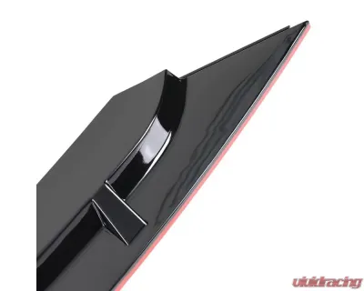 Spec-D Glossy Black | Red Trim Polypropylene Front Bumper Lip Kit Honda Civic 2019-2021 - LPF-CV19GB-RD-PQ