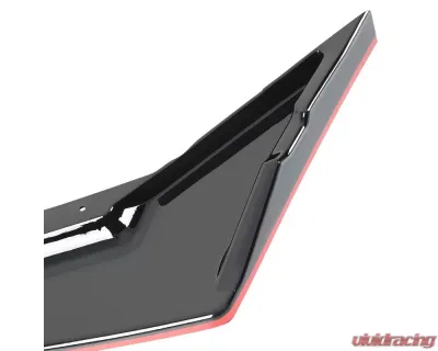 Spec-D Glossy Black | Red Trim Polypropylene Front Bumper Lip Kit Honda Civic 2019-2021 - LPF-CV19GB-RD-PQ