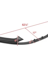 Spec-D Matte Black Polypropylene Front Bumper Lip Splitter Kit BMW F22 | F23 2 Series 2014-2021                                     - LPF-F2214BK-PQ - Image 2