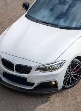 Spec-D Matte Black Polypropylene Front Bumper Lip Splitter Kit BMW F22 | F23 2 Series 2014-2021                                     - LPF-F2214BK-PQ - Image 10