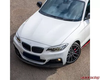 Spec-D Matte Black Polypropylene Front Bumper Lip Splitter Kit BMW F22 | F23 2 Series 2014-2021 - LPF-F2214BK-PQ