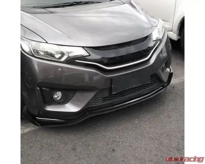 Spec-D Glossy Black Polypropylene Front Bumper Lip Kit Honda Fit 2014-2017 - LPF-FIT14GB-AK