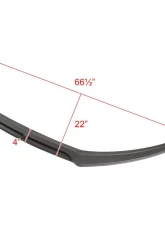 Spec-D Matte Black Polypropylene Front Bumper Lip Kit Ford Focus 2015-2018                                     - LPF-FOC15BK-AK - Image 2