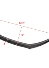 Spec-D Glossy Black Polypropylene Front Bumper Lip Kit Ford Focus 2015-2018                                     - LPF-FOC15GB-AK - Image 2