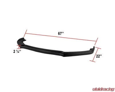 Spec-D Black Polypropylene Bumper Lip Scion FR-S | Toyota GT86 | Subaru BRZ 2013-2016 - LPF-FRS12-PP-LY