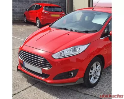 Spec-D Matte Black Polypropylene Front Bumper Lip Splitter Kit Ford Fiesta 2014-2019 - LPF-FST14SBK-PQ