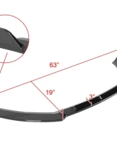 Spec-D Glossy Black Polypropylene Front Bumper Lip Splitter Kit Ford Fiesta 2014-2019                                     - LPF-FST14SGB-PQ - Image 2