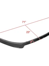 Spec-D Glossy Black Polypropylene 3PC Front Bumper Lip Set Ford Fusion 2017-2018                                     - LPF-FUS17GB-AK - Image 2