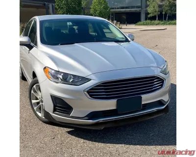 Spec-D Matte Black Polypropylene Front Bumper Lip Splitter Kit Ford Fusion 2019-2020 - LPF-FUS19BK-PQ