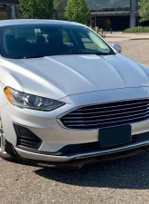 Spec-D Glossy Black Polypropylene Front Bumper Lip Splitter Kit Ford Fusion 2019-2020                                     - LPF-FUS19GB-PQ - Image 10