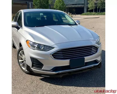 Spec-D Glossy Black Polypropylene Front Bumper Lip Splitter Kit Ford Fusion 2019-2020 - LPF-FUS19GB-PQ