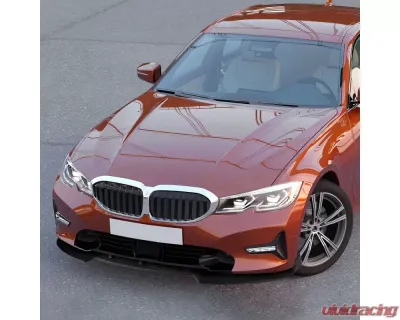 Spec-D Matte Black Polypropylene Front Bumper Lip Splitter Kit BMW G20 | G21 3-Series 2019-2021 - LPF-G2019ABK-PQ